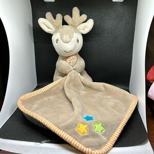 Lovey Baby Security Blanket Tan Cuddle Toy